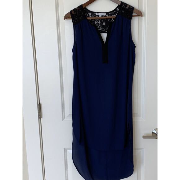 Dr2 Tank Runic Small Navy Black Lace Inset Size S SMALL NWOT - Picture 1 of 9